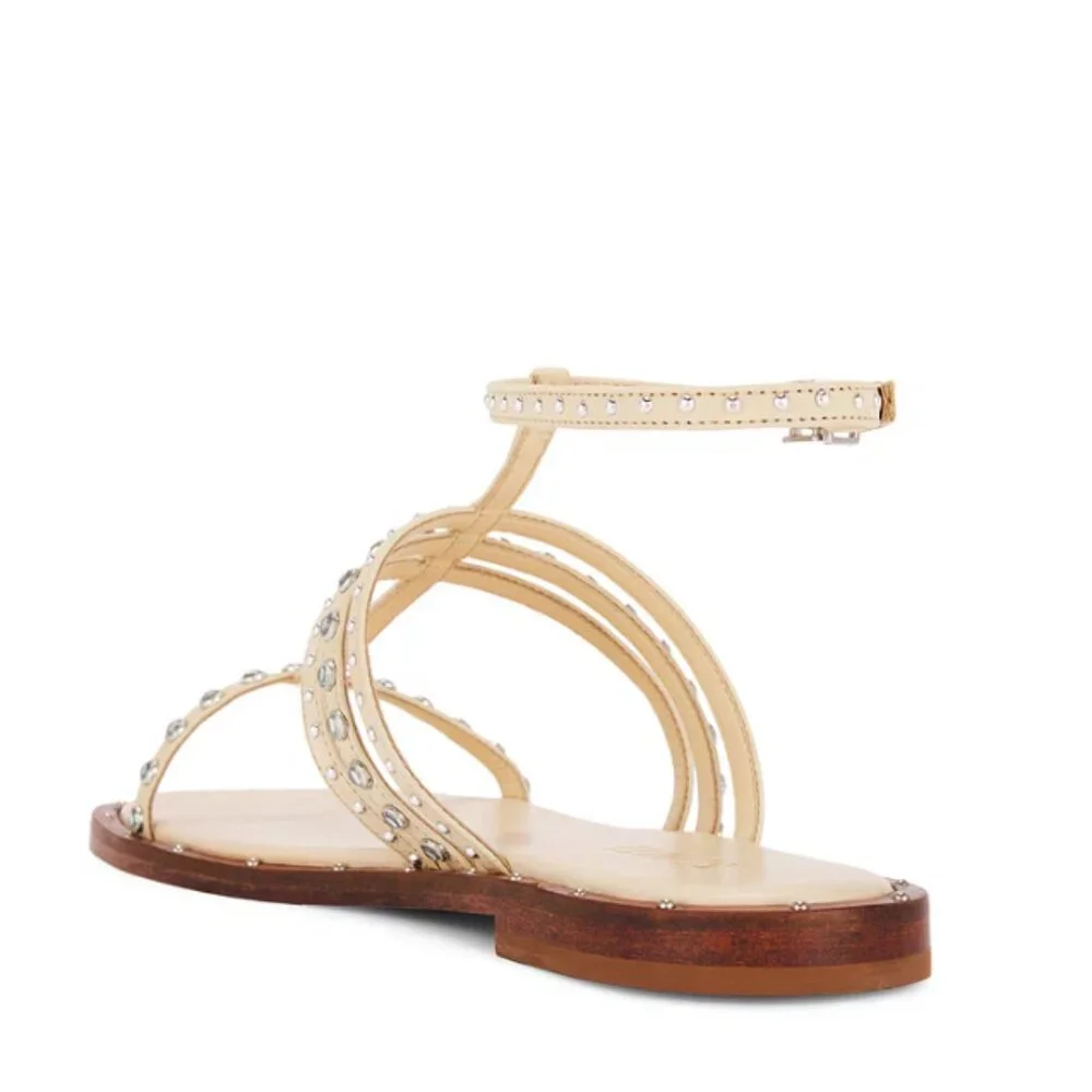 Schutz Isidora Sandal Size: 9 Color: Natural Nibs - Picture 3 of 3